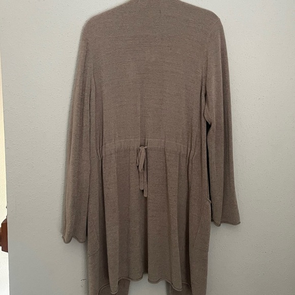 Barefoot Dreams Cozy Long Tan Cardigan XL - Picture 3 of 9